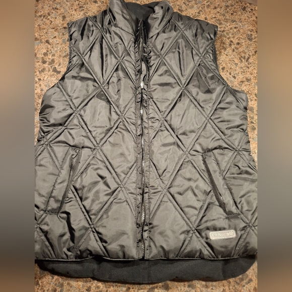 Woman's Black Puffer Vest - Picture 1 of 10
